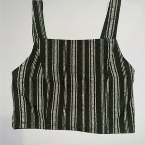 Green stripped tank top